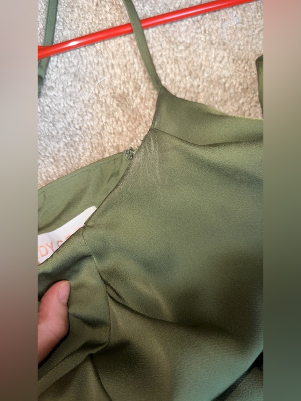BIRDY GREY: BRIDESMAID DRESS MARTINI GREEN - MATTE SATIN -
STYLE: the Lydia - Picture 8 of 11